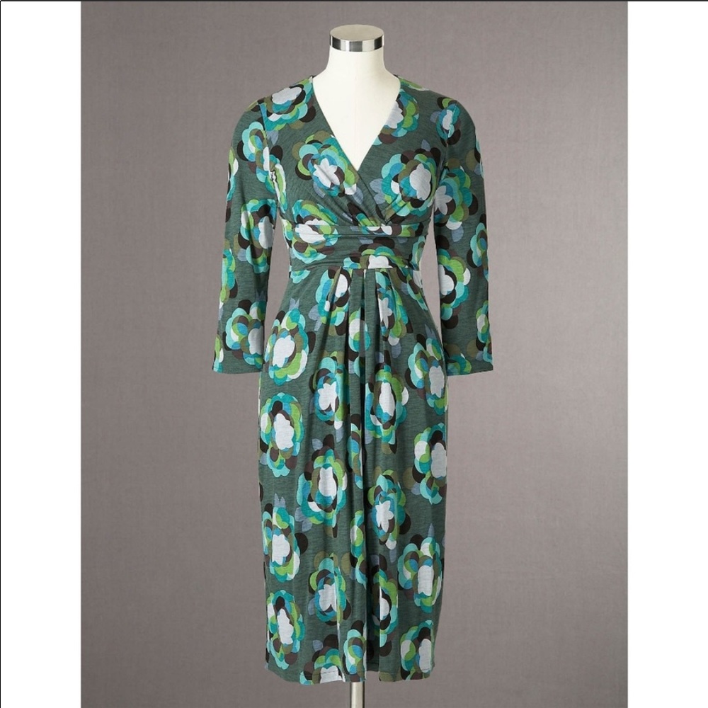 Boden floral retro cross body dress size 6P